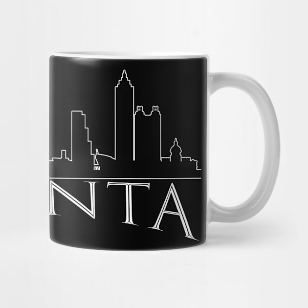 The Love For My City Atlanta Skyline Great Gift For Everyone Who Likes This Place. T-Shirt by gdimido